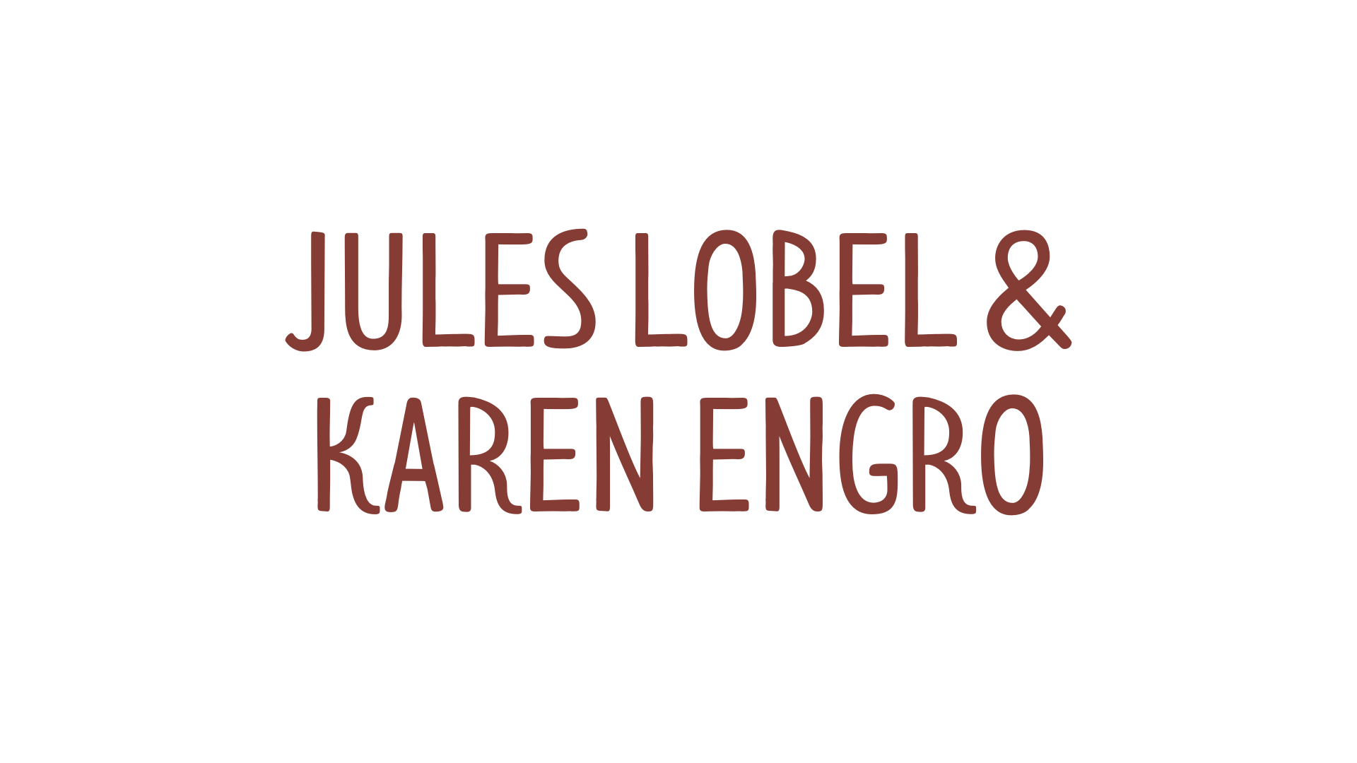 Jules Lobel and Karen Engro WEB